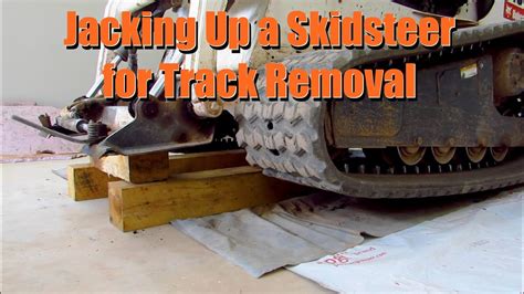 how to jack up a skid steer|skid steer jack up.